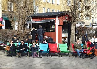 Nytorget på våren 2014.