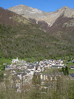 Skyline of Aulus-les-Bains