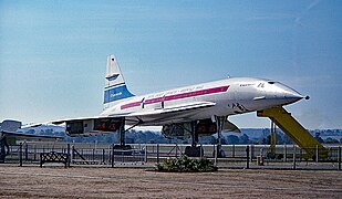 Concorde 002, G-BSST at Yeovilton, 1976