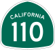 State Route 110 marker