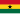 Logo représentant le drapeau du pays Ghana