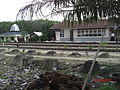 Station Aek Pamienke, met op de voorgrond de fundering van de grote loods.