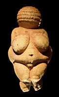 Venus de Willendorf, 24.000-26.000 BP. Museu d'Historia Natural (Viena, Austria).