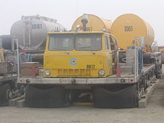 Storage tank for the use in the Tundra of Alaska, United States.