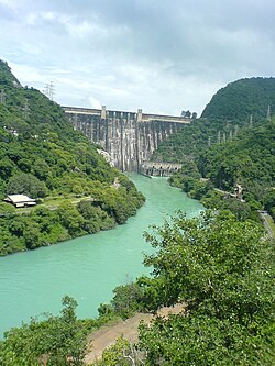 Bhakra Dam in Bhakra, Bilaspur district, India