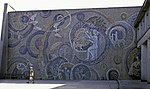 Mosaik på badhuset i Svetlogorsk, Ryssland, 1992.