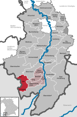 Läget för Balderschwang i Landkreis Oberallgäu