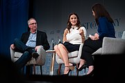 Garner with John Foraker at the Fast Company Innovation Festival (25 October 2018)