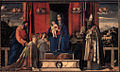 The Barbarigo Altarpiece: Doge Agostino Barbarigo with the Virgin and Child, by Giovanni Bellini, an ex-voto for the Doge's Palace