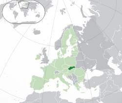 Situation de Republica Slovac Slovenská republika