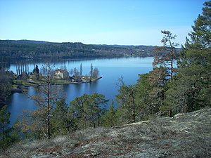 Utsikt över änden av Norra Vifjärden