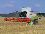 En Claas Lexion 570L skördetröska.