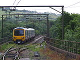 A Class 323 EMU crossing the viaduct in 2008