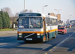 919 Grey-Green Volvo B10M at Enfield on rail replacement service