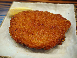 Korokke made of fish surimi