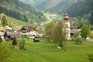 Blick auf Afritz am See