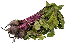 A bundle of beetroot