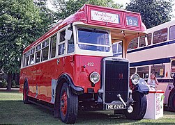 Yorkshire Traction 492 Leyland Tiger TS7 on display at Hillsborough