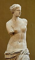 Venus de Milo, del 130-100 e.C. (Muséu del Louvre).