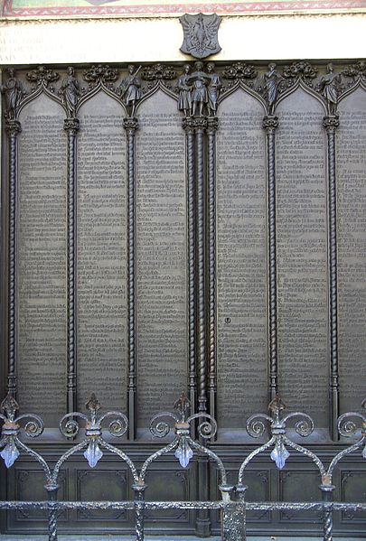 File:Ninety-Five Theses, Wittenberg.JPG