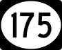 Route 175 marker