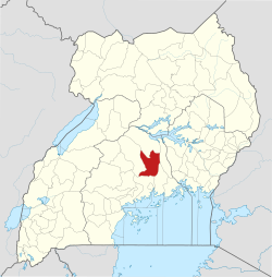 District location in Uganda