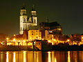 Magdeburgs domkirke om natten