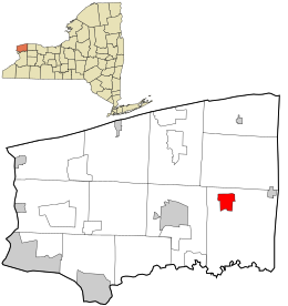 Location in Niagara County and the state of New York.