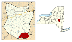 Location in Schoharie County and the state of New York.