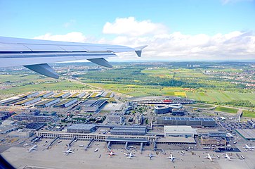 Der Stuttgarter Flughafen aus der Luft