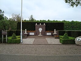 Het monument voor de 46 van het Rademakersbroek in 2014