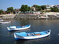 Boats in the bay of Ahtopol