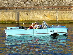 Amphicar in Stuttgart, Germany.