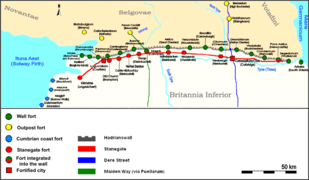 Forts on Stanegate and Hadrian's wall.png