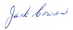 Jack Cowan signature