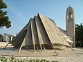 The "Dasaki tis Achnas" Memorial Kirk in the shape o tent.