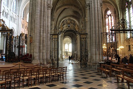 The ambulatory of the choir