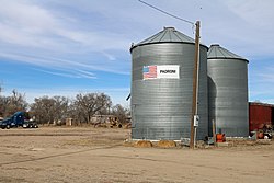 Grain silos in Padroni.