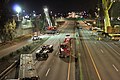 Flanders Crossing site preparation on the night of installation