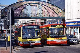 Mainline Volvo B6s at Castle Gate, Sheffield