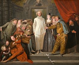 Acteurs van de commedia dell'arte (Antoine Watteau)