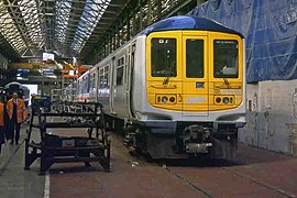 BR class 319 unit in Eastleigh Works