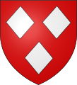 3 lozenges—Gules, three lozenges argent— Guillaume de Haer (according to Gelre)