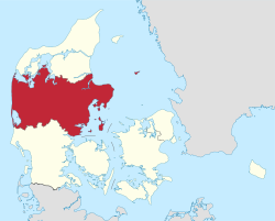 Location of Mid-Jutland