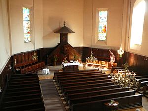 Français : Intérieur de l'église protestante de la Robertsau