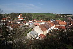 View from the castle park towards Brtnice