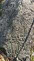 Bronze Age petroglyphs depicting weapons, Castriño de Conxo, Santiago de Compostela, Galicia.