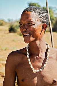 San tribesman from Namibia