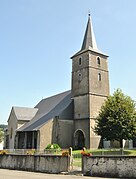 Photographie en couleurs, représentant une église.