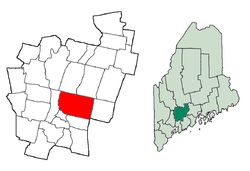 Lokasi di Kennebec County, Maine